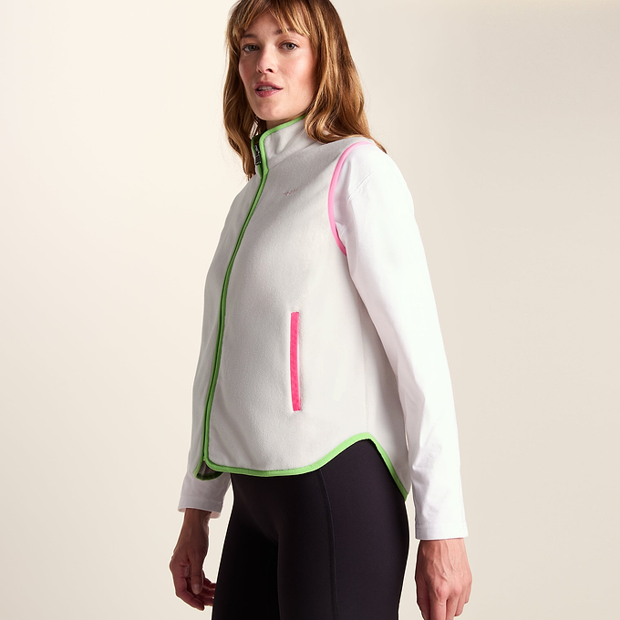 Fletcher Womens Midweight Microfleece Gilet - Vanilla