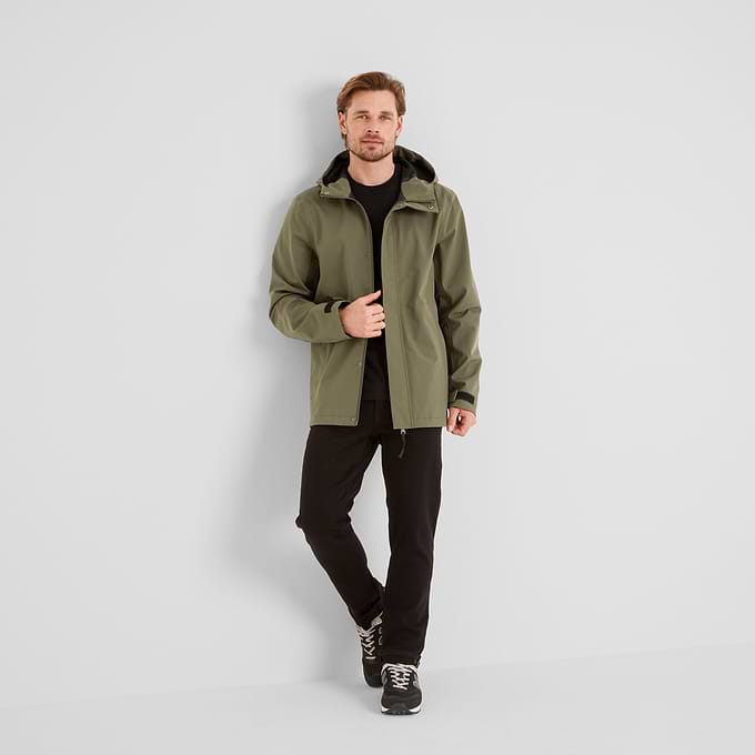 Flynn Mens Waterproof Jacket - Moss Green