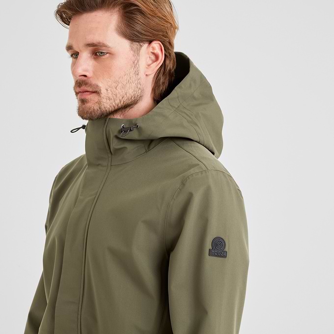 Flynn Mens Waterproof Jacket - Moss Green