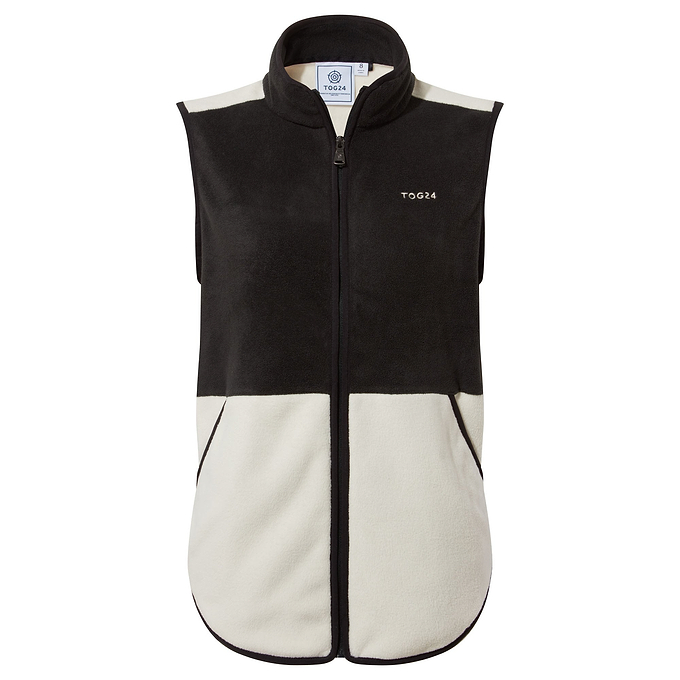 Fordley Womens Microfleece Gilet - Black/Vanilla