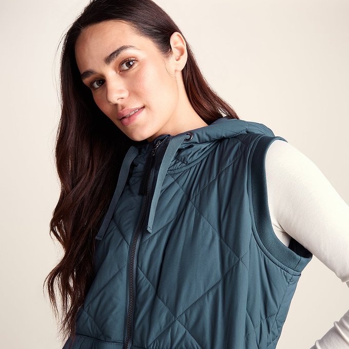 Fozard Womens Lightweight Insulated Quilted Gilet - Graphite