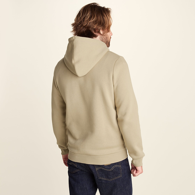 Garsdale Mens Supersoft  Heavyweight Graphic Print Hoodie - Light Sand