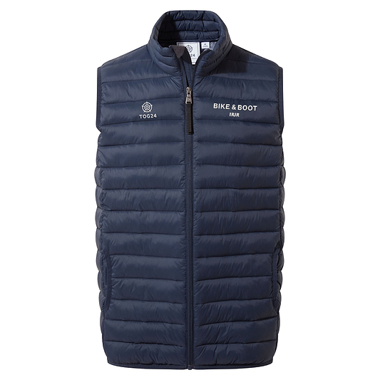 Bike & Boot Mens - Gibson Insulated Padded Gilet Dark Indigo