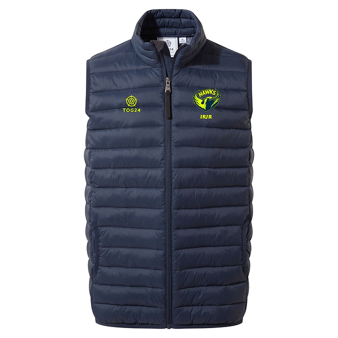 West Yorkshire Hawks Mens - Gibson Padded Gilet Dark Indigo