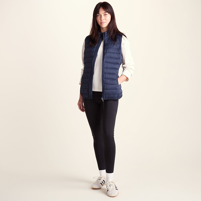 Gibson Womens Insulated Padded Gilet - Dark Indigo