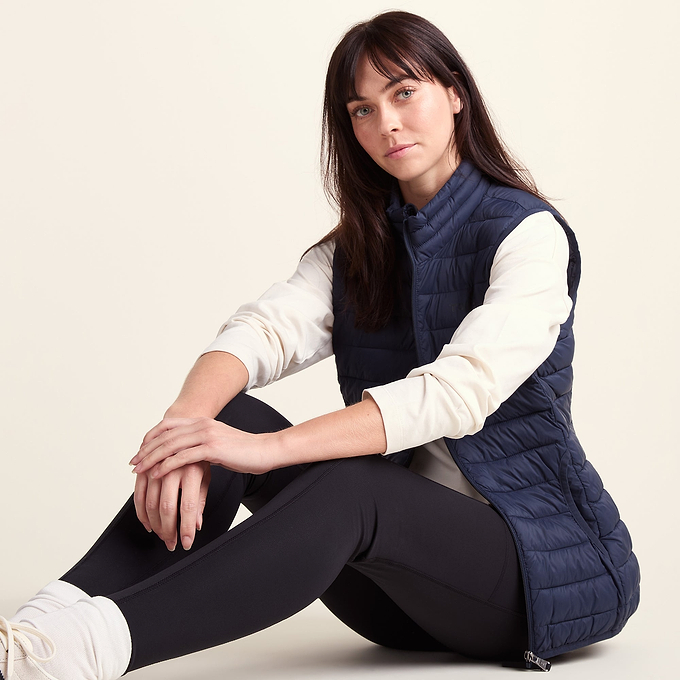 Gibson Womens Insulated Padded Gilet - Dark Indigo