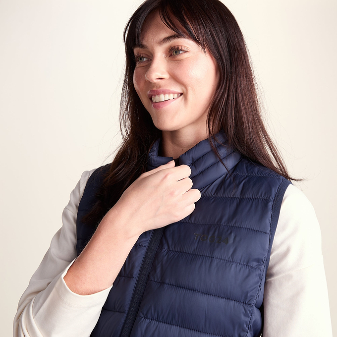 Gibson Womens Insulated Padded Gilet - Dark Indigo