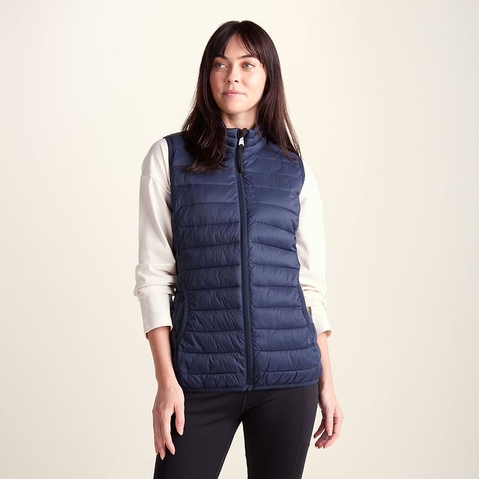 Gibson Womens Insulated Padded Gilet - Dark Indigo