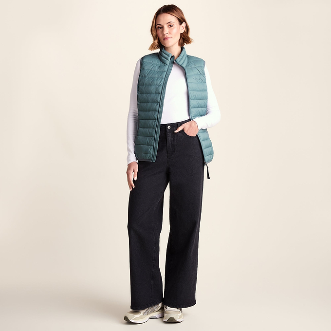 Gibson Womens Insulated Padded Gilet - Smokey Teal