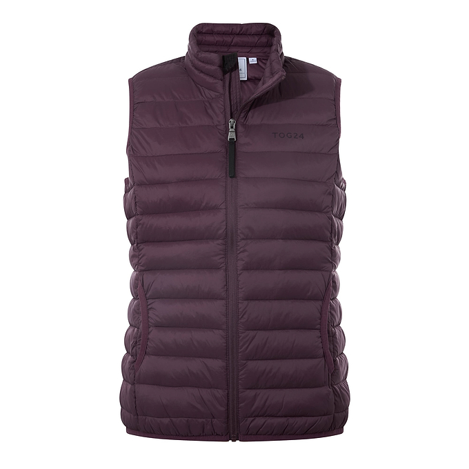 Gibson Womens Insulated Padded Gilet - Dark Mauve