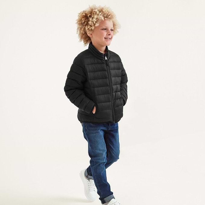 Gibson Kids Insulated Padded Jacket - Black