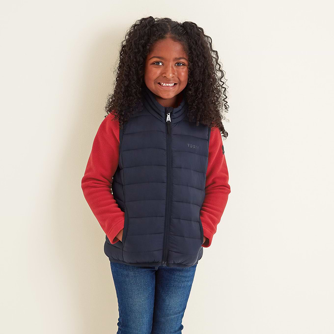 Gibson Kids Insulated Padded Gilet - Dark Indigo