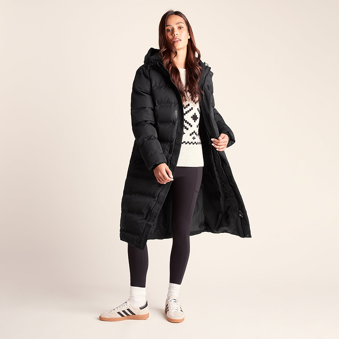 Glaston Womens Shower Resistant Insulated Parka - Black