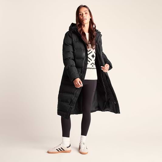 Glaston Womens Shower Resistant Insulated Parka - Black