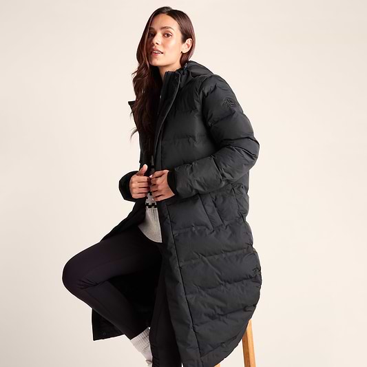 Glaston Womens Shower Resistant Insulated Parka - Black