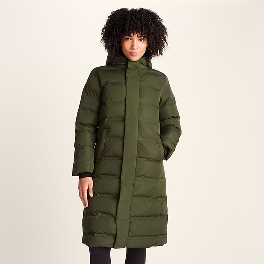 Glaston Womens Shower Resistant Insulated Parka - Dark Green