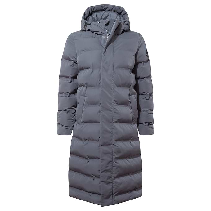 Glaston Womens Shower Resistant Insulated Parka - Washed Blue