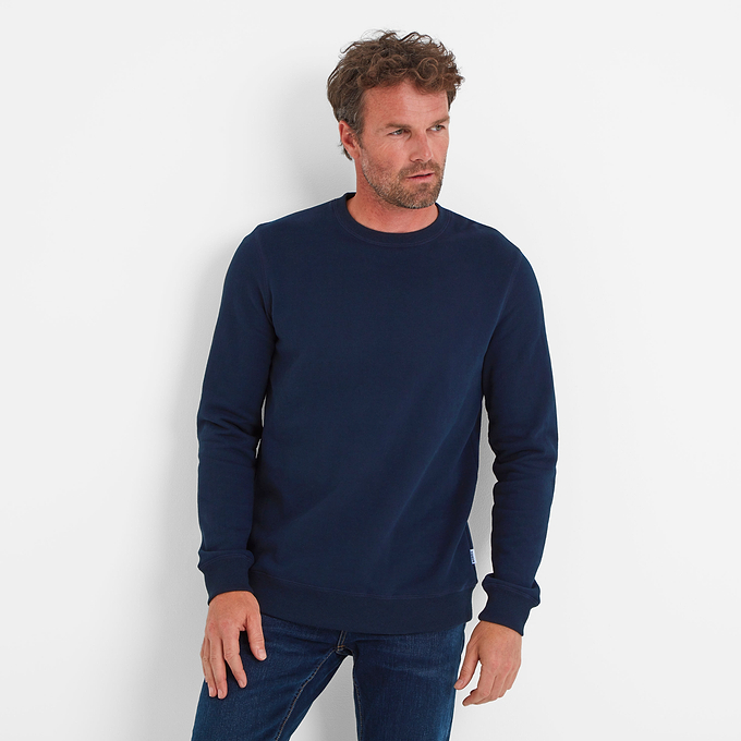 Greetland Mens Sweat - Dark Indigo