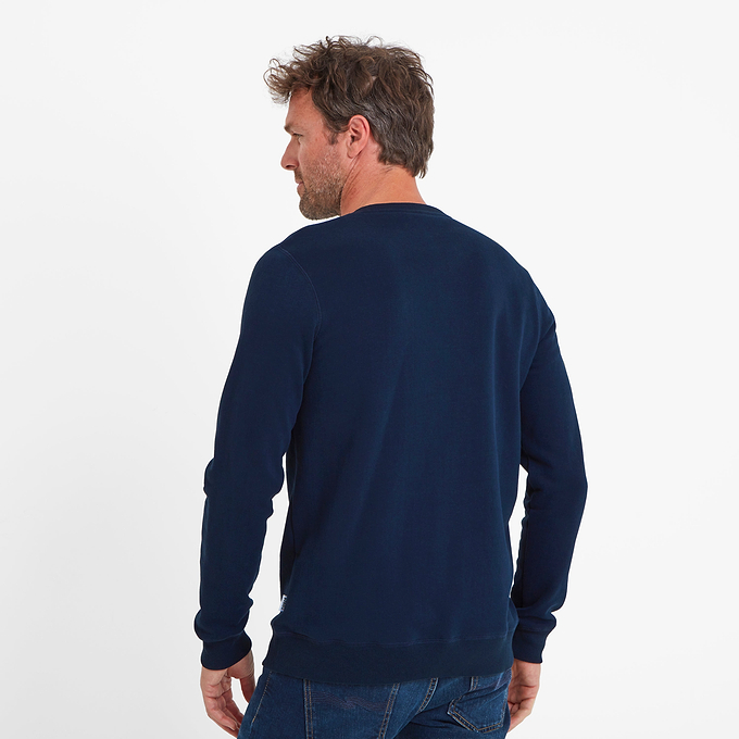 Greetland Mens Sweat - Dark Indigo