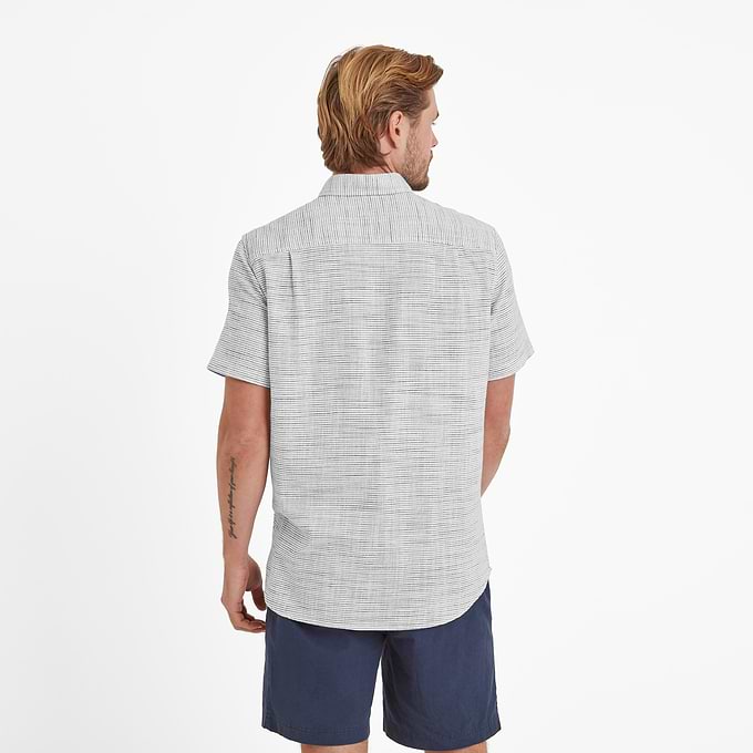 Greyson Mens 100% Cotton Short Sleeve Supersoft Shirt - Optic White