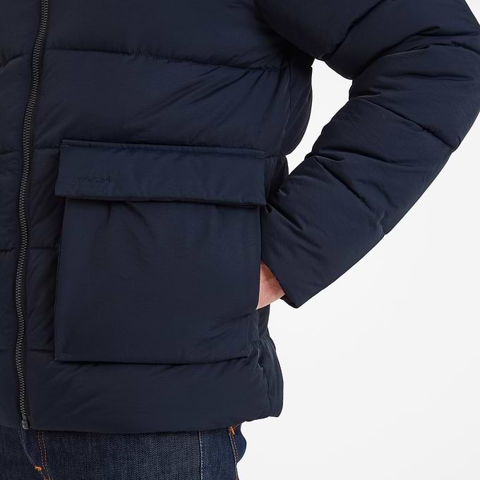 Hamilton Mens Padded Parka - Dark Indigo
