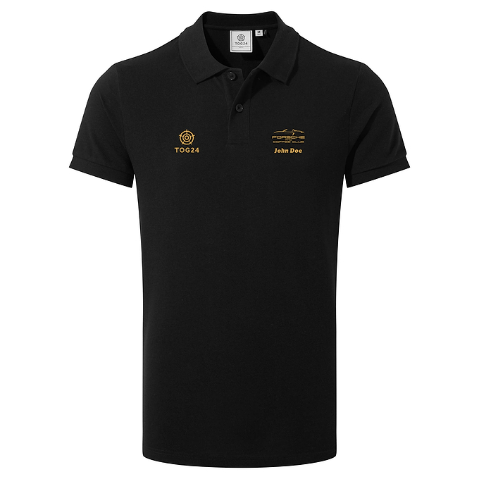 Porsche & Coffee Club Cabriolet Mens - Hamerton Polo Shirt Black