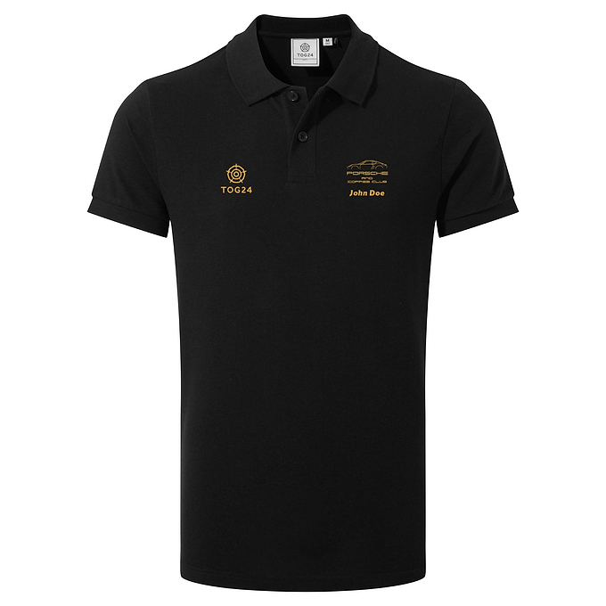 Porsche & Coffee Club Coupe Mens - Hamerton Polo Shirt Black