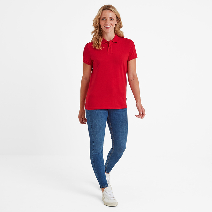 Hamerton Womens Polo Shirt - Jalapeno Red