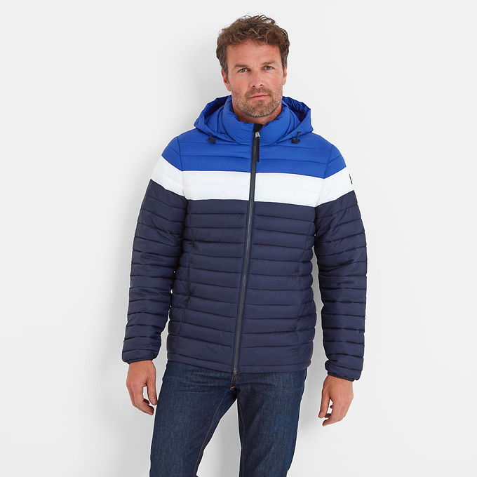 Harden Mens Jacket - Navy/Royal/White