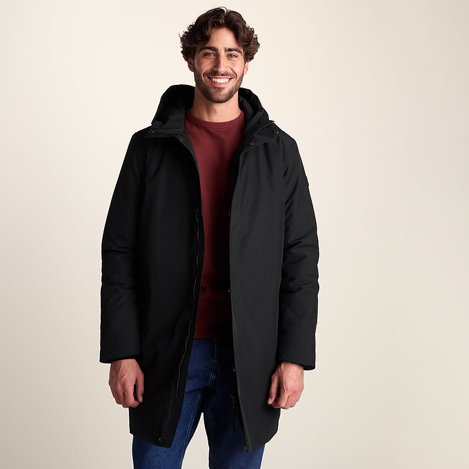 Harris Mens Waterproof Insulated Parka - Black