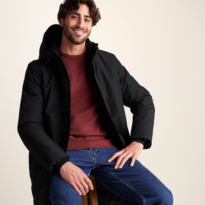 Harris Mens Waterproof Insulated Parka - Black