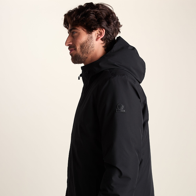 Harris Mens Waterproof Insulated Parka - Black