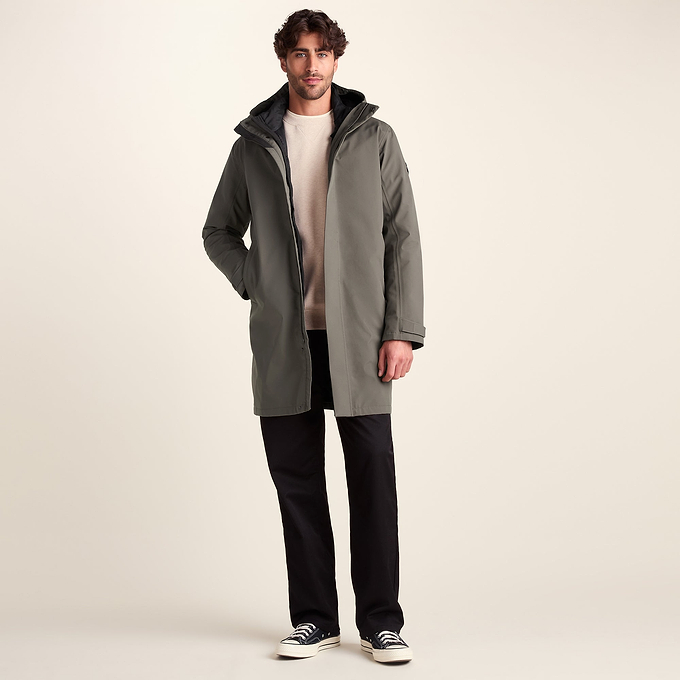 Haydon Mens Waterproof 3in1 Jacket - Ash Brown