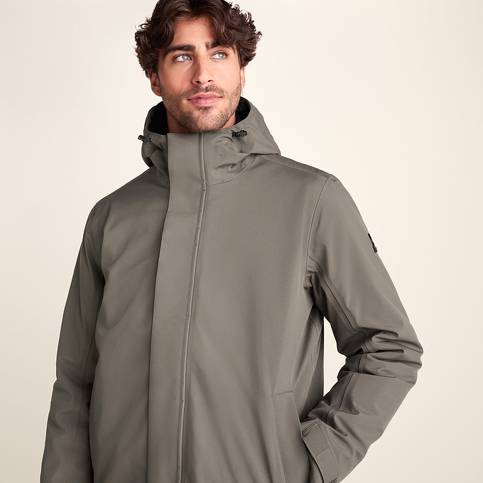 Haydon Mens Waterproof 3in1 Jacket - Ash Brown