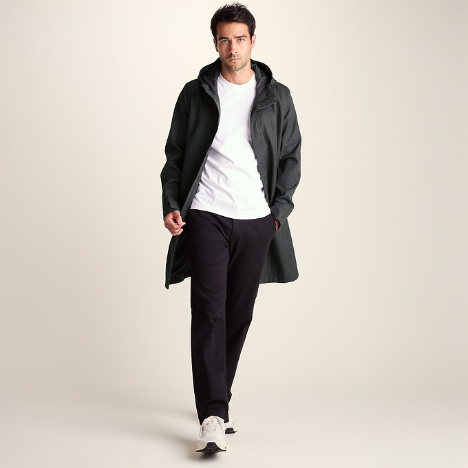 Henry Mens Waterproof Longline Coat - Charcoal Melange