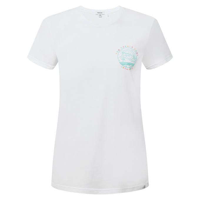 Ireland Womens 100% Cotton T-Shirt - Optic White