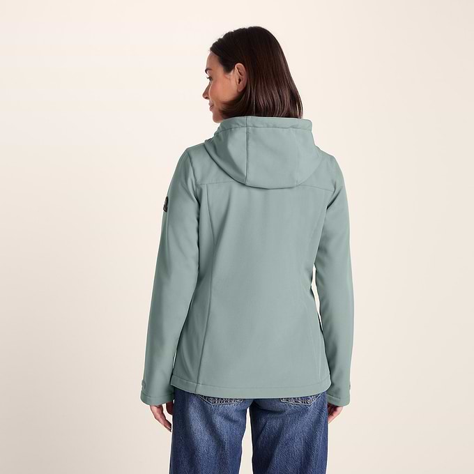 Keld Womens Shower Resistant Hooded Softshell Jacket - Smokey Teal