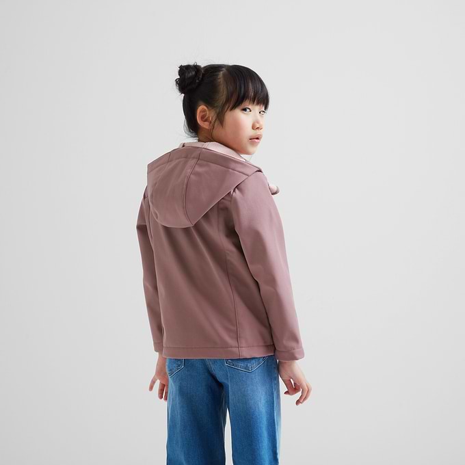 Koroma Kids Softshell Hooded Jacket - Mauve