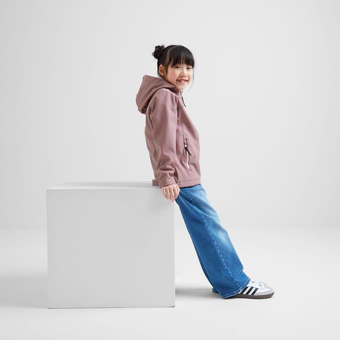 Koroma Kids Softshell Hooded Jacket - Mauve