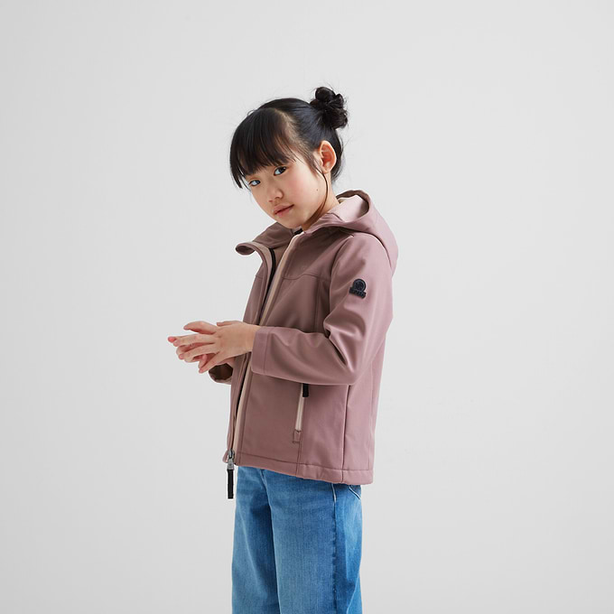 Koroma Kids Softshell Hooded Jacket - Mauve