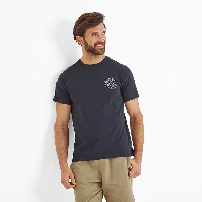 Lakes Mens 100% Cotton Supersoft T-Shirt - Dark Indigo