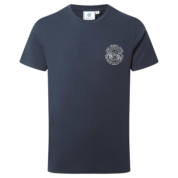 Lakes Mens 100% Cotton Supersoft T-Shirt - Dark Indigo