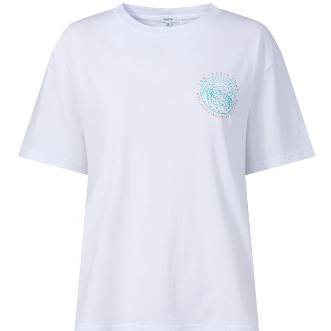 Lakeside Womens 100% Cotton Supersoft Relaxed Fit T-Shirt - Optic White
