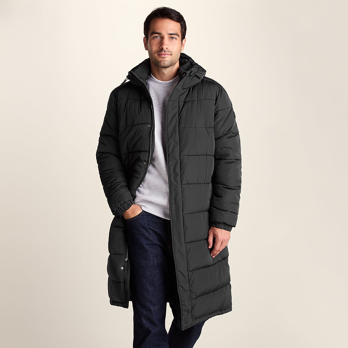 Langrick Mens Long Insulated Jacket - Black