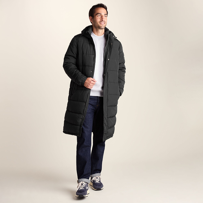 Langrick Mens Long Insulated Jacket - Black