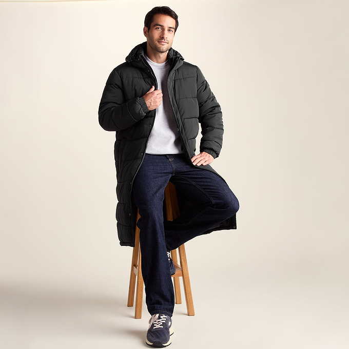 Langrick Mens Long Insulated Jacket - Black