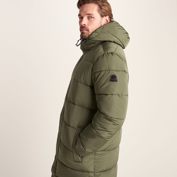 Langrick Mens Long Insulated Jacket - Khaki