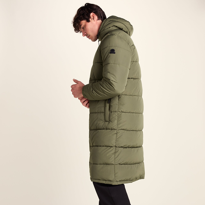 Langrick Mens Long Insulated Jacket - Khaki