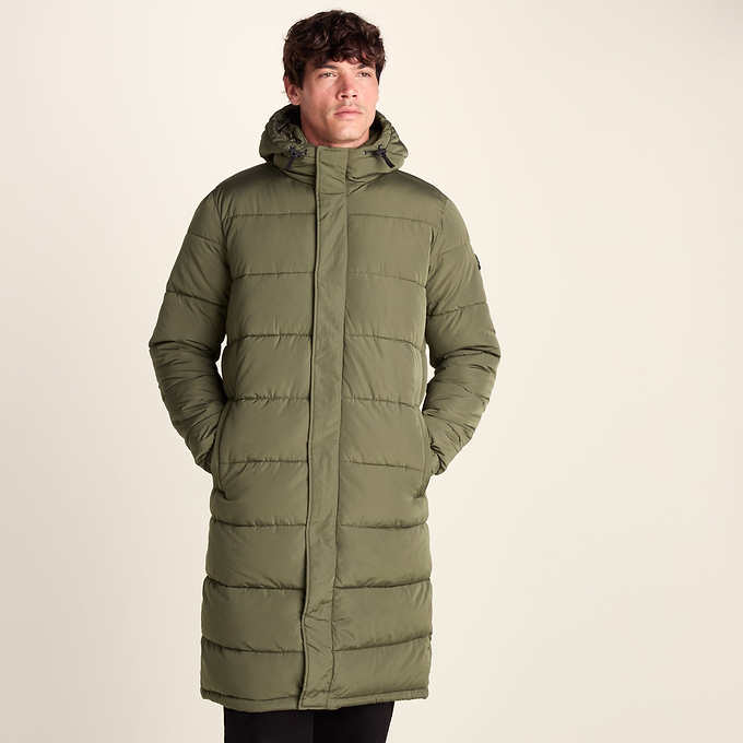Langrick Mens Long Insulated Jacket - Khaki