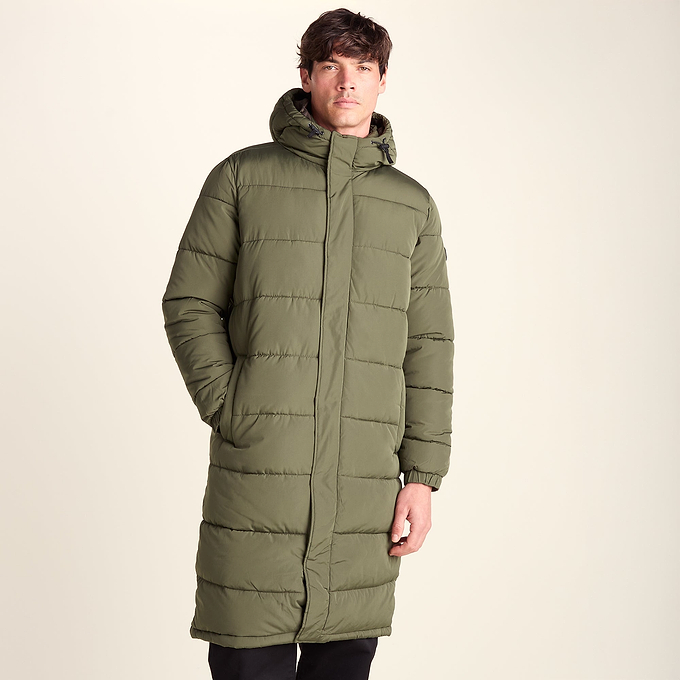 Langrick Mens Long Insulated Jacket - Khaki